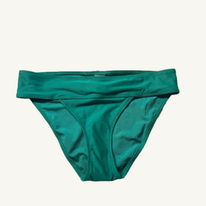 NWT Aerie Banded Full Coverage Bikini Bottom Green Envy Size Small